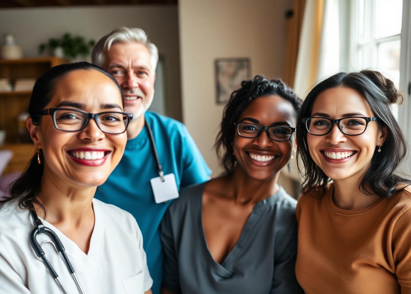Warm portrait of the Gifted Hands Home Care team